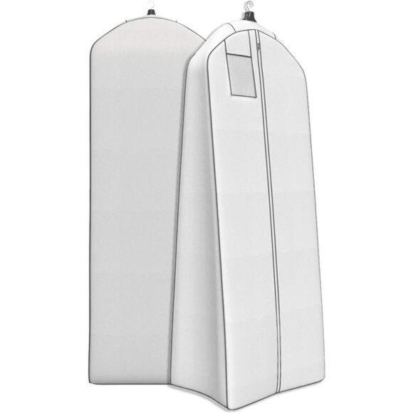 Wedding Dress Bag – Large Garment Bag For Long Gowns -Polyethylene, 72"x24” - Picture 1 of 8